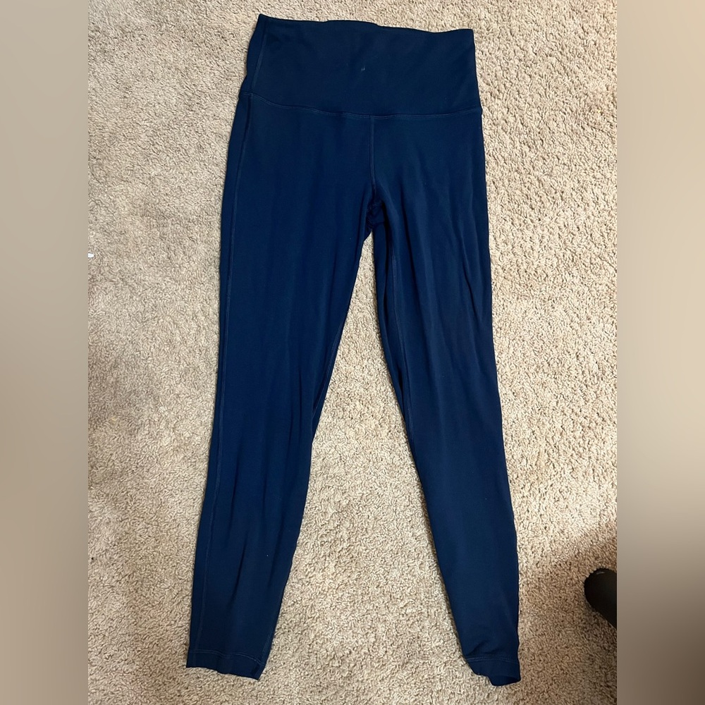 Lululemon Wunder Lounge Super High Rise Navy Tight 28” - Picture 7 of 10